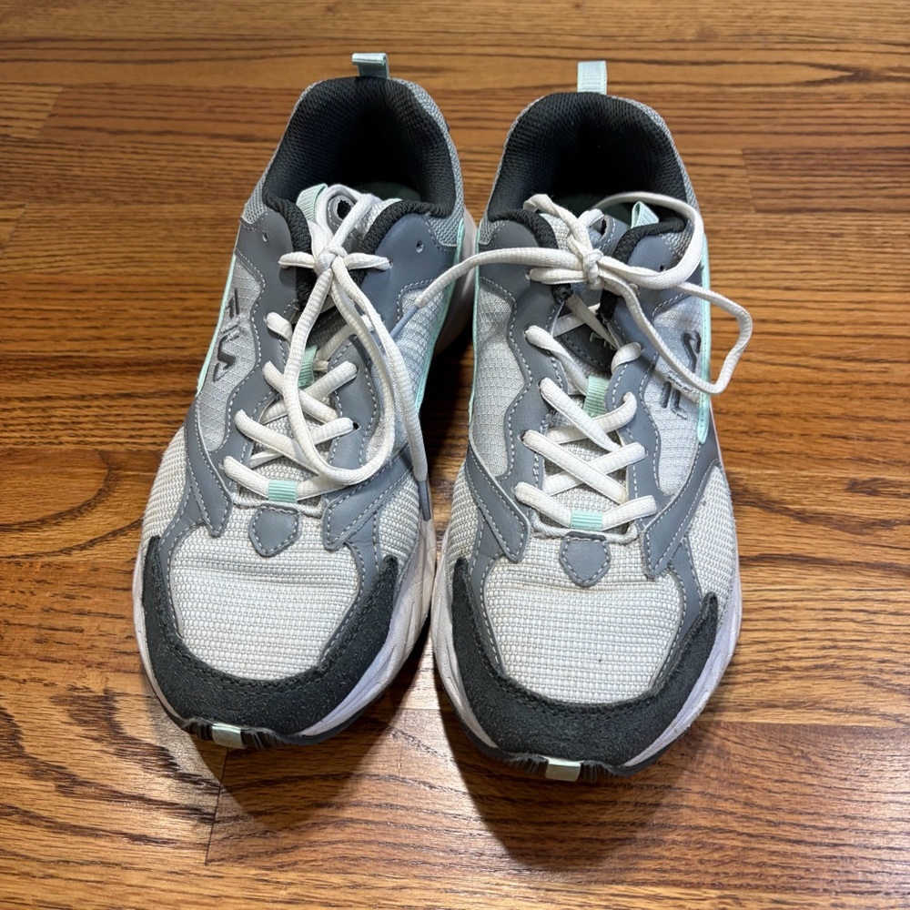 FILA Recollector Mint Green & White Athletic Sneakers - Picture 6 of 11
